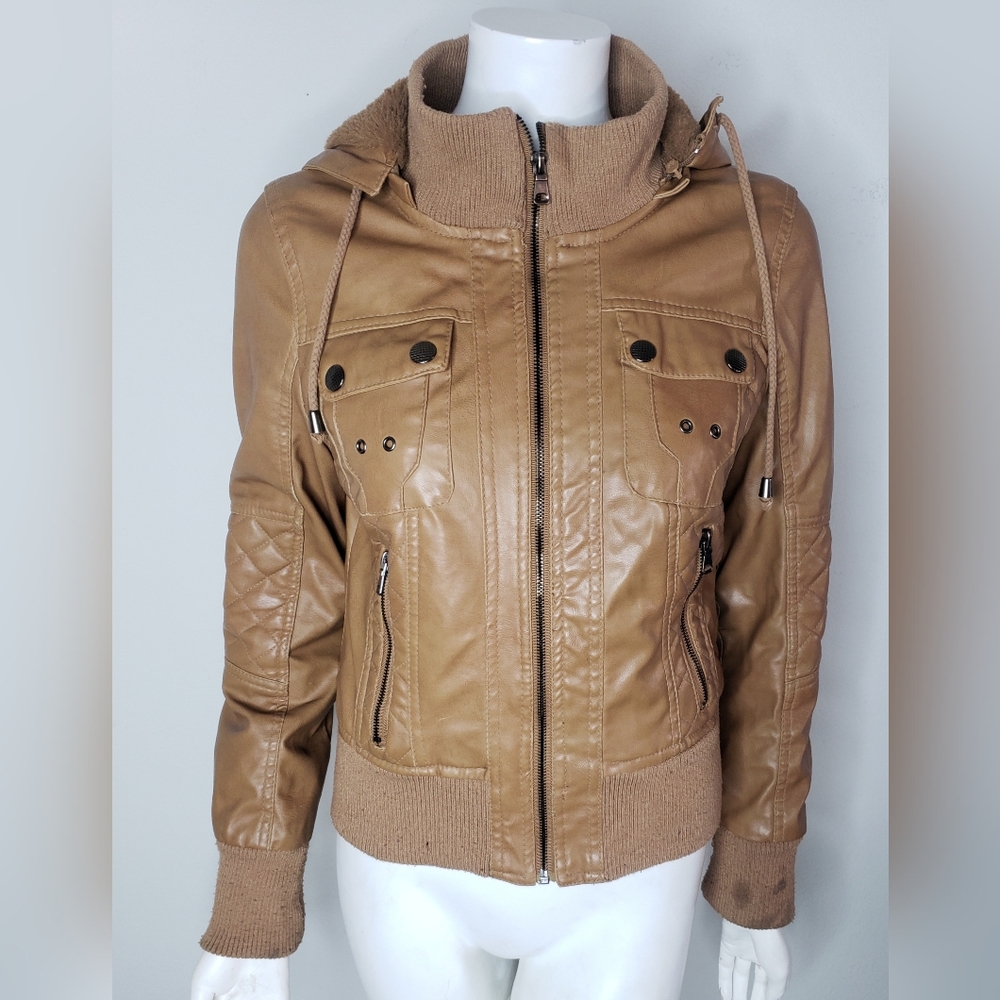 Gi Sono by Cavalini Faux Leather Jacket